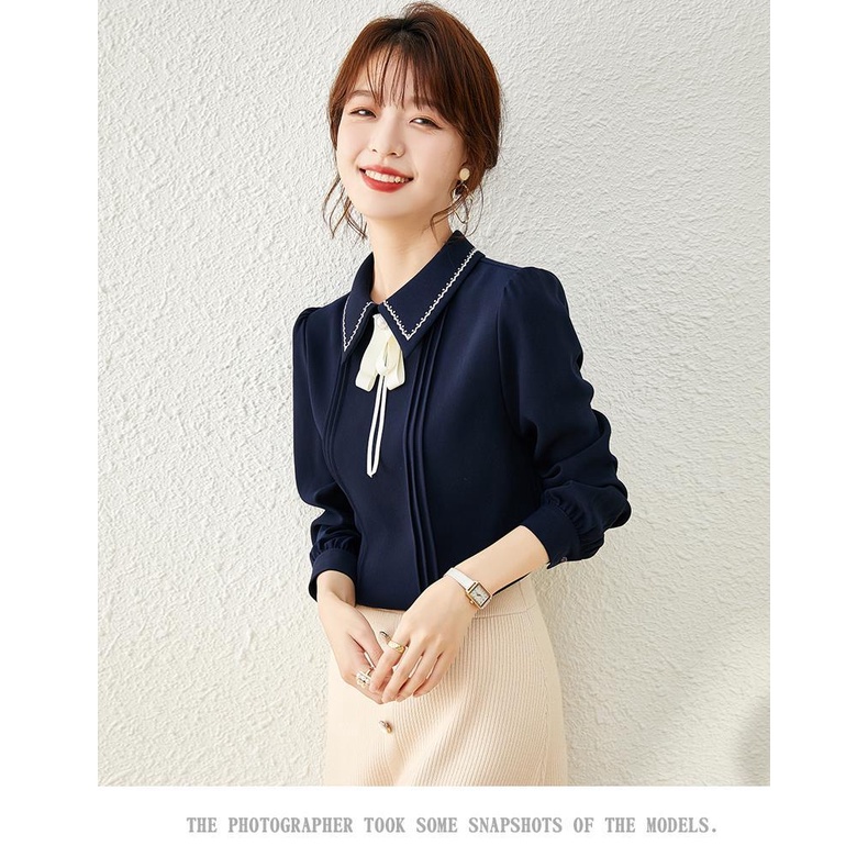 Áo Sơ Mi Chiffon Tay Dài Thời Trang Mùa Thu Dành Cho Nữ