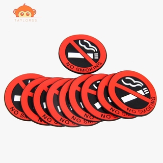 Bộ 10 Miếng Dán Cảnh Báo Cấm Hút Thuốc Cho Xe Hơi