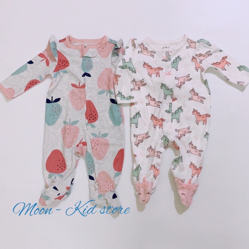 (Chọn mẫu) Sleepsuit bộ body dài tay cho bé gái