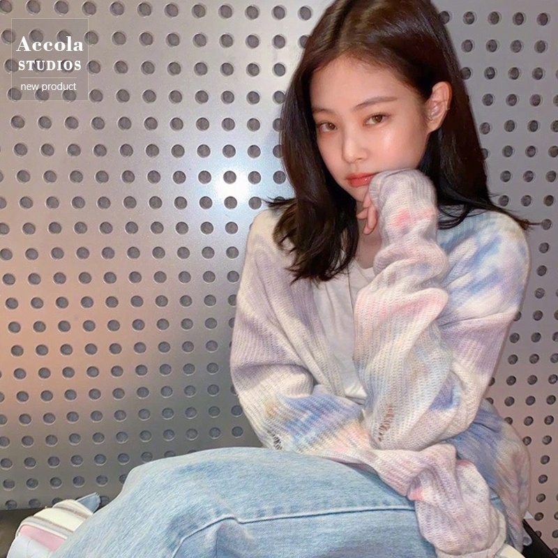 ÁO CARDIGAN JENNIE BLACKPINK TONE MÀU PASTEL SIÊU HOT