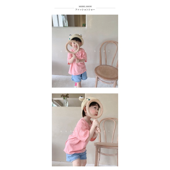 Áo Thun 100% Cotton Tay Ngắn In Họa Tiết Hoạt Hình Dễ Thương Dành Cho Bé Trai Và Bé Gái