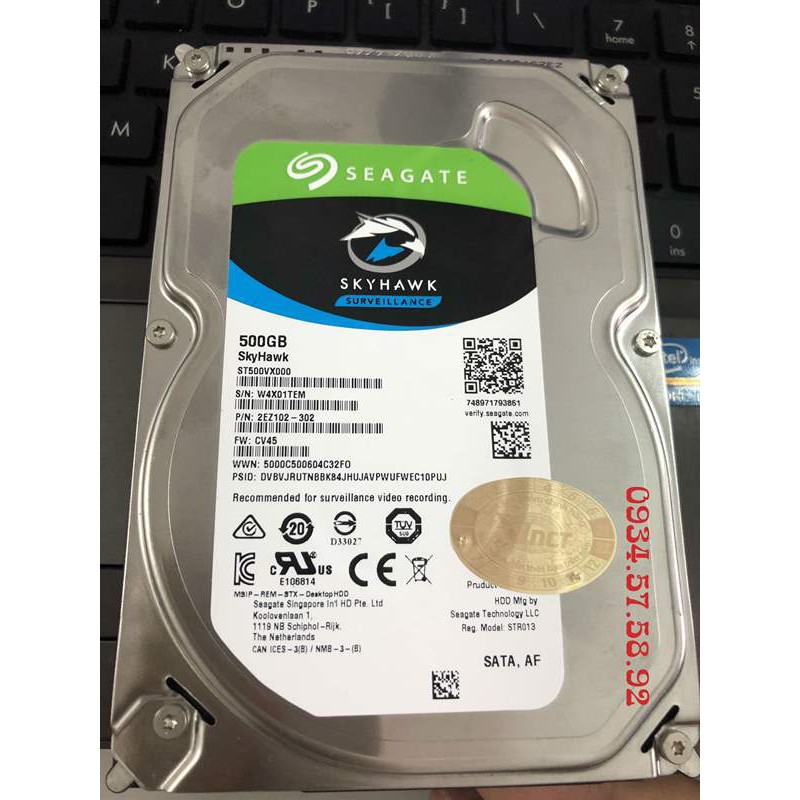 Ổ cứng Camera HDD Seagate Skyhawk 500GB BH 6 tháng !