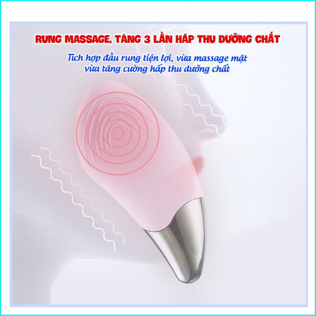 Máy rửa mặt SONIC FACIAL công nghệ mới TẶNG QUẤN ĐẦU– Rửa mặt – Massage nâng cơ hiệu quả