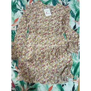 [Thanh Lý] D53 -  Đầm Bigsize hoa tầng tay dài