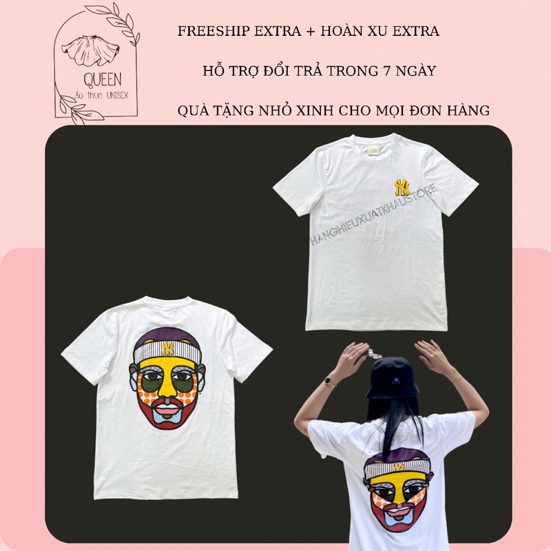 ÁO THUN NAM NỮ / Áo phông unisex logo lưng m/l/b m1864
