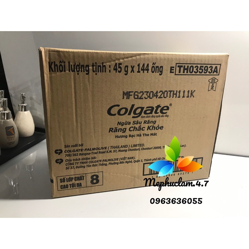 Kem đánh răng colgate 45g (1 thùng 144 hộp)