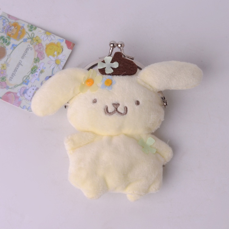 Sanrio 1 Túi Đựng Son Môi / Tiền Xu Hình Búp Bê Nhồi Bông kuromi / Thỏi Son Môi hello kitty cinnamoroll melody Đáng Yêu Dành Cho Bé Gái
