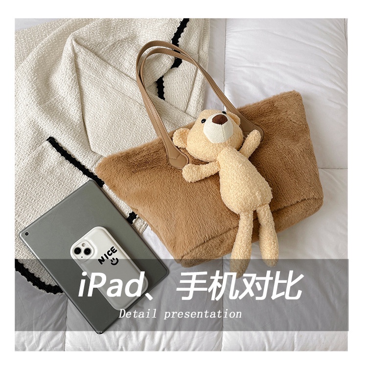 Túi Tote Đeo Vai Bằng Vải Bông Sức Chứa Lớn Mẫu 2022 Thời Trang Mùa Thu Cho Nữ