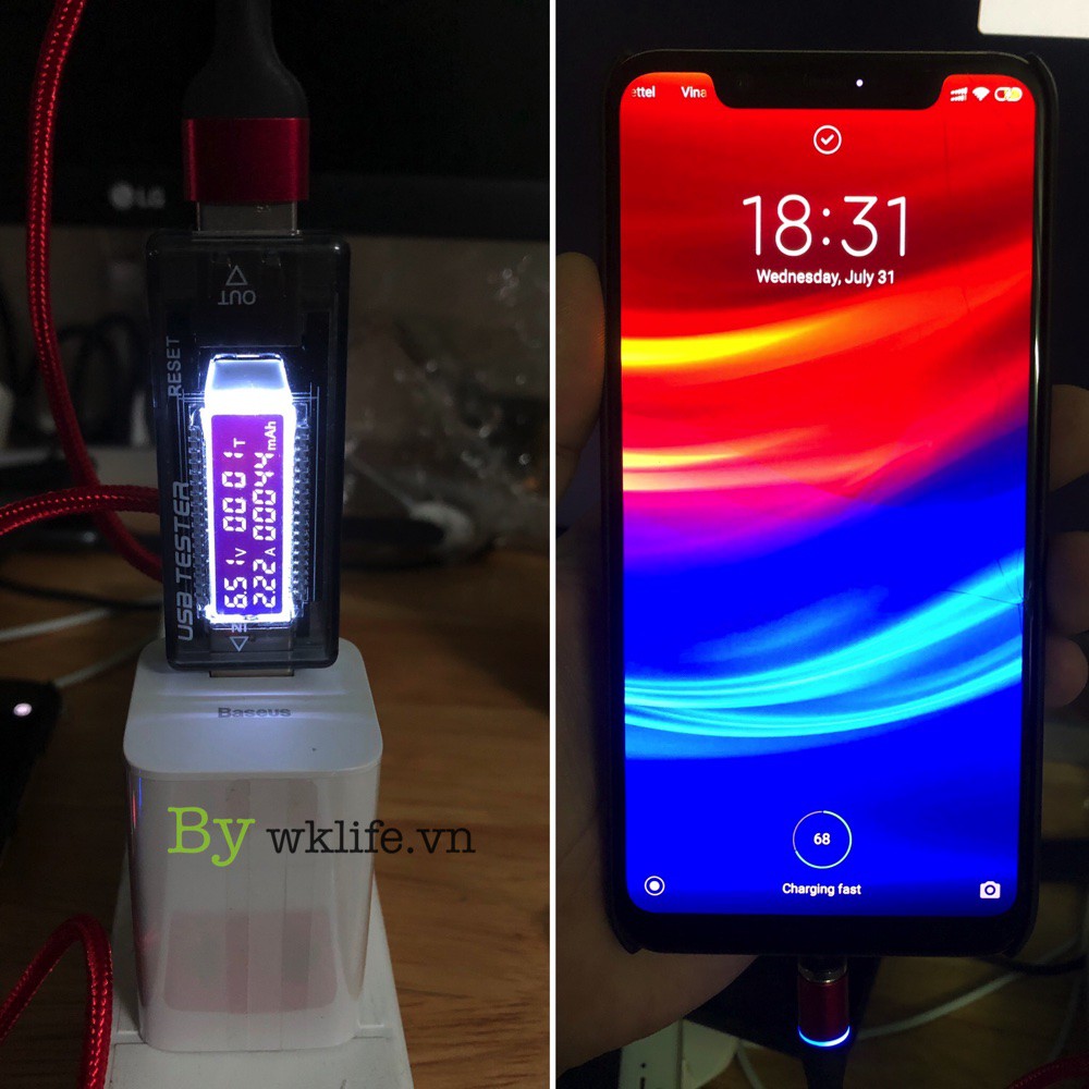 Dây Sạc Nam Châm USB C Usams Chống Gãy Chân Sạc
