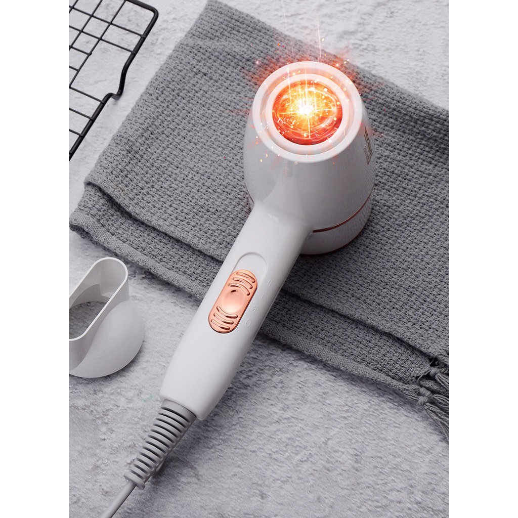 Máy Sây Tóc Cao Cấp YIRANMEI Công Suất 2200W, Máy Sấy Tóc Hàng Nhập Cao Cấp - Trắng