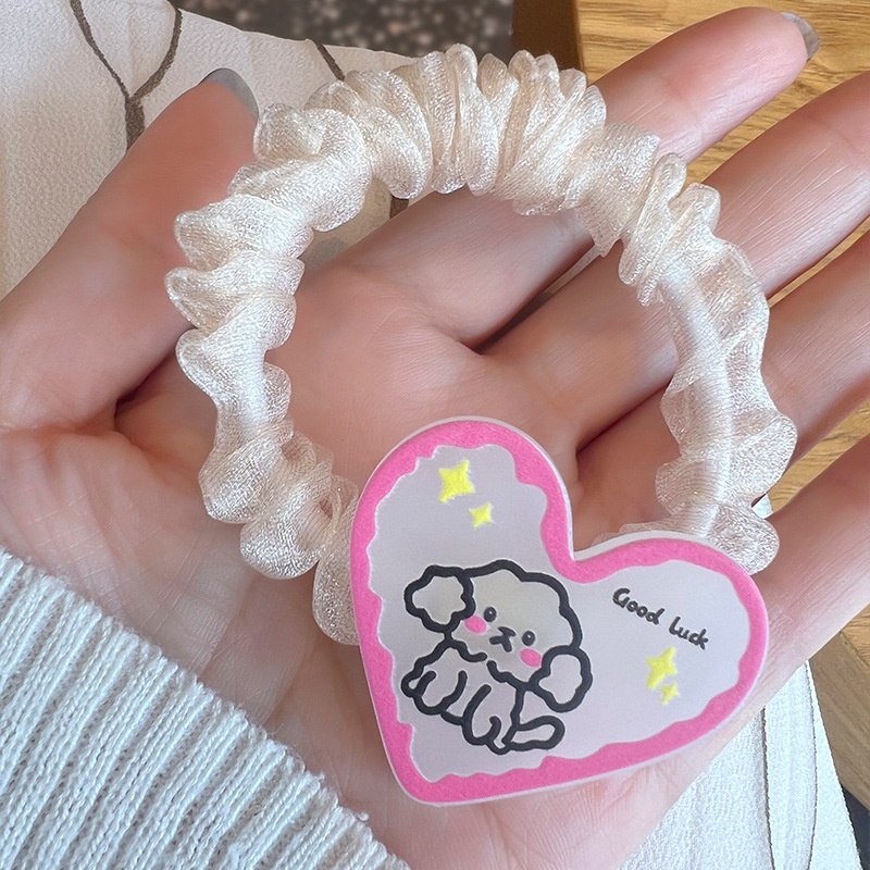 Vòng Đeo Tay Dây Da Nhỏ Thắt Nơ Họa Tiết Trái Tim Phong Cách Nữ Sinh Ngọt Ngào Cho Bé Gái