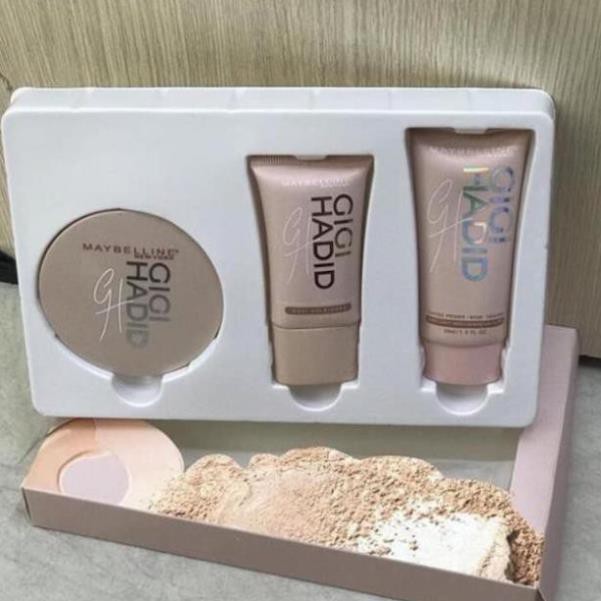 Set Maybeline 3 món gồm: phấn phủ, kem nền và che khuyết điểm định của đỉnh luôn nha ce mình ơi . ` | BigBuy360 - bigbuy360.vn