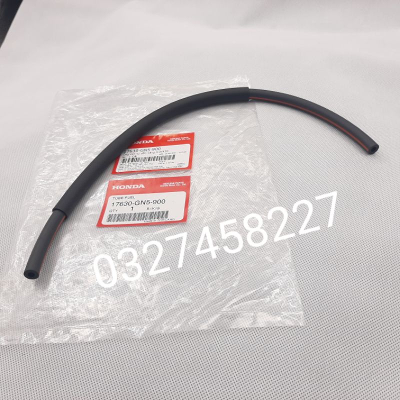 Ống dẫn xăng xe DREAM, WAVE....đen sọc đỏ zin honda