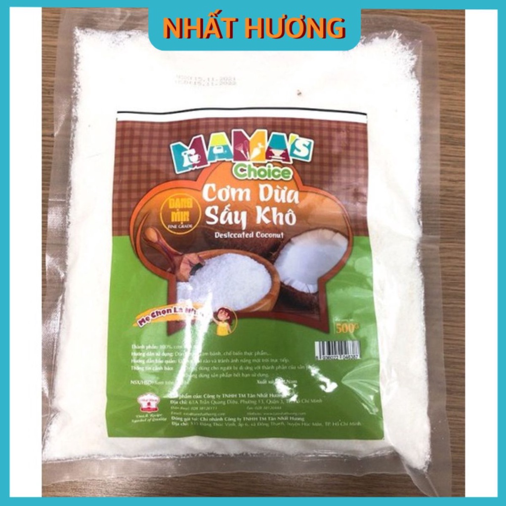 Cơm Dừa Mịn Sấy Khô Mama’s Choice 500gr