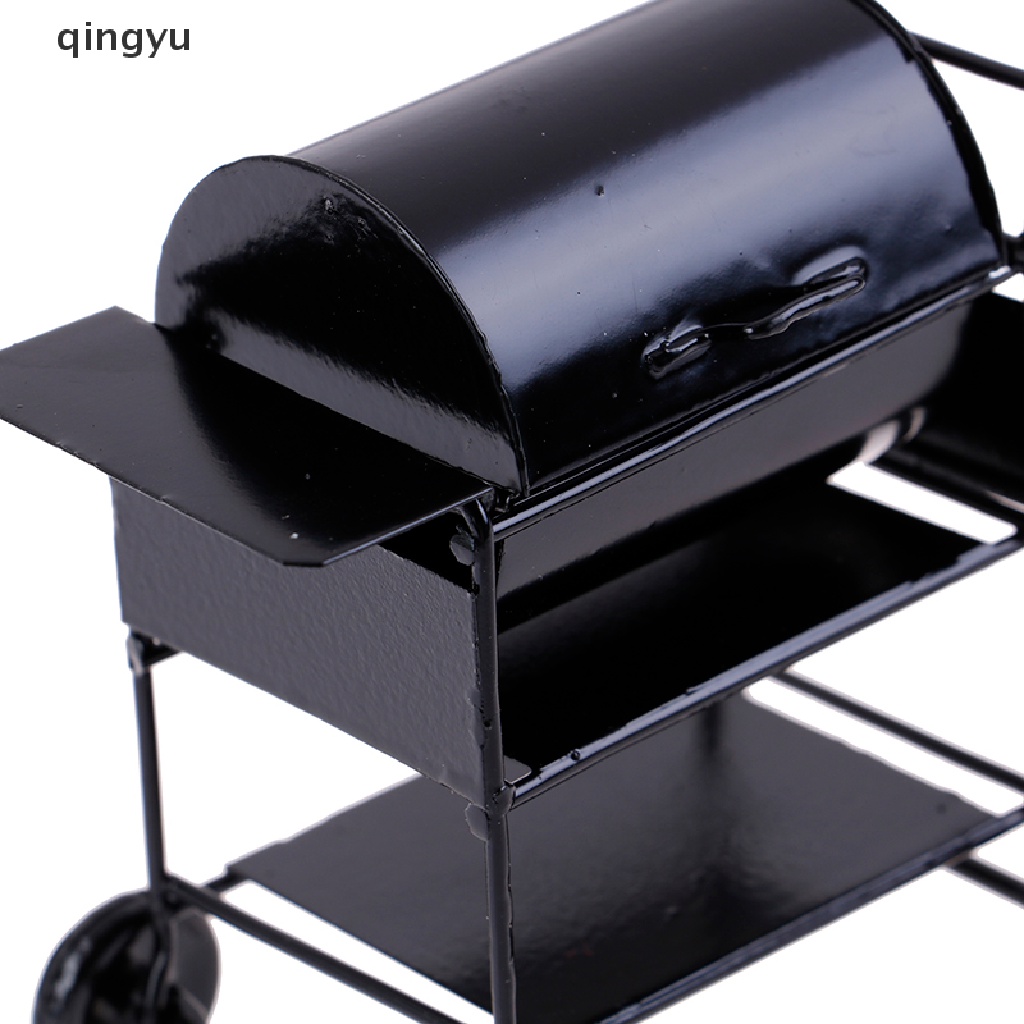 Mô Hình Đồ Nướng BBQ Mini Màu Đen 7cm Tỉ Lệ 1 / 12 Trang Trí Nhà Búp Bê