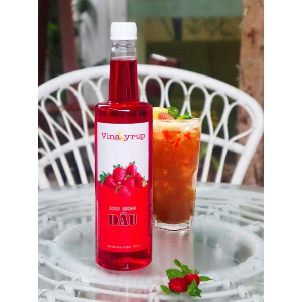 Siro Vina Đủ hương Đào, Vải, Dâu, mãng cầu...- Chai 750 ml -