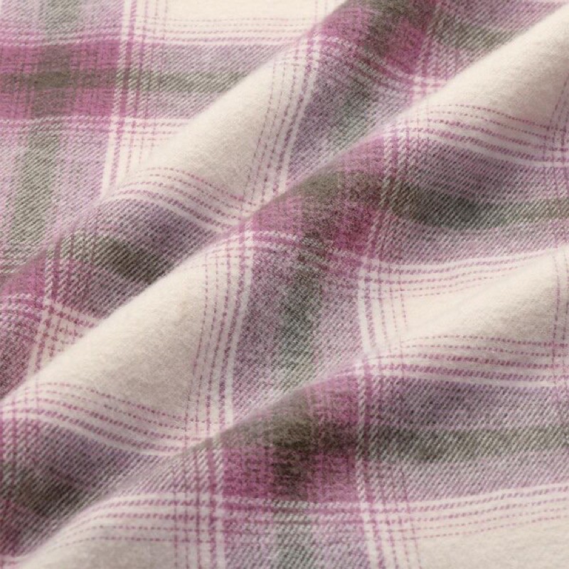 Áo sơ mi nữ kẻ caro dòng Flannel thời trang của GU - Nhật | BigBuy360 - bigbuy360.vn