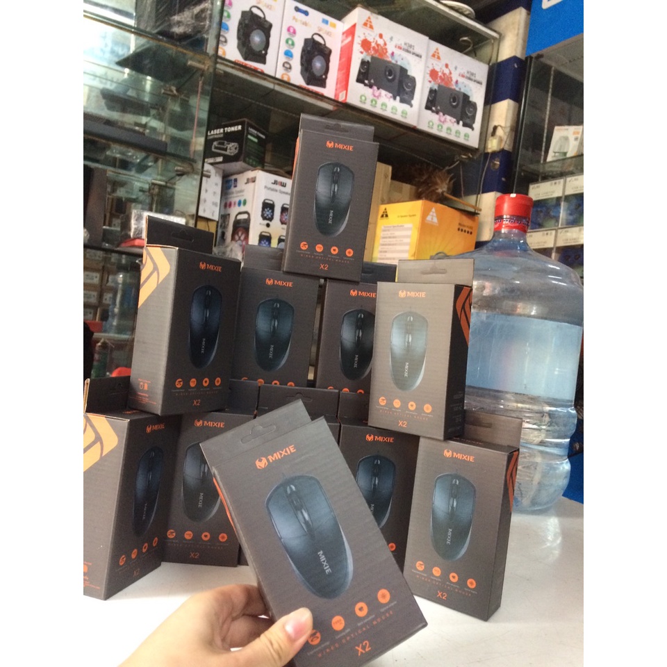 Chuột máy tính Mixie X2 có dây cho máy tính, latop chính hãng BH 12 tháng
