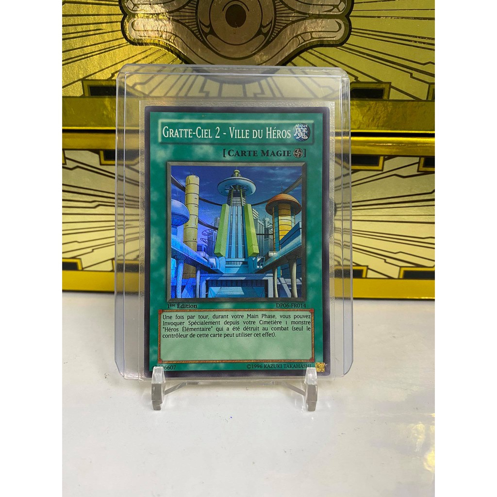 [ Dưa Hấu Yugioh ] Lá bài thẻ bài Skyscraper 2 - Hero City - Super Rare 1st Edition - Tặng bọc bài nhựa bảo quản