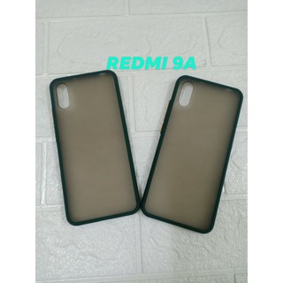 Ốp lưng Xiaomi Redmi 9A trong nhám viền màu chống sốc