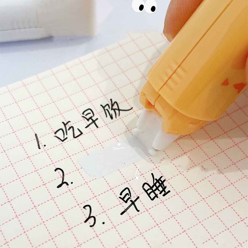 Băng Keo Hai Mặt Họa Tiết Mèo Dễ Thương 2 Trong 1 Phong Cách Hàn Quốc Cho Học Sinh