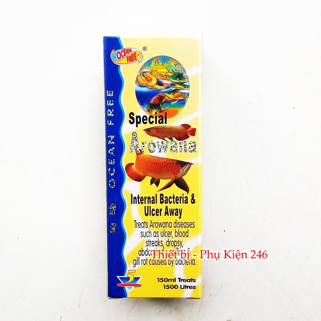chai số 5 cá rồng Ocean Free