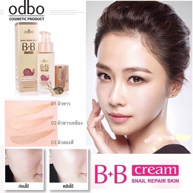 [FOLLOW SHOP 33K - 24/10] BB CREAM SNAIL REPAIR SKIN ODBÔ | BigBuy360 - bigbuy360.vn