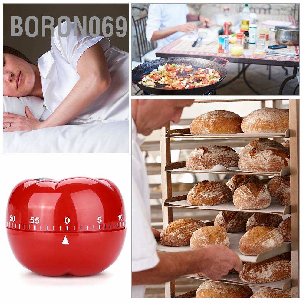 60 phút Đếm ngược Hẹn giờ trong nhà bếp Người trợ giúp nấu ăn & nướng bánh Boron069