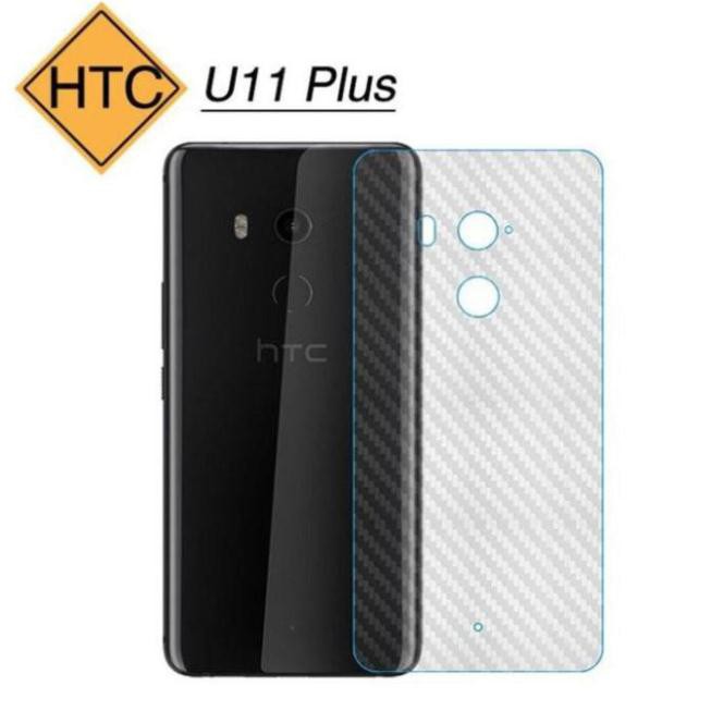 [Phụ Kiện Tím] HTC U11 / U11 Plus / 10 / Desire 10 Pro dán mặt lưng các bon