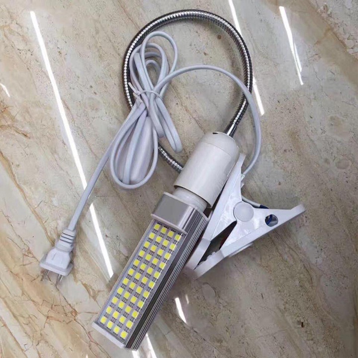 Đèn kẹp bàn 60 bóng led 12W xoay 360 độ siêu sáng chống cận để bàn học đèn kẹp làm nail nối mi phun xăm