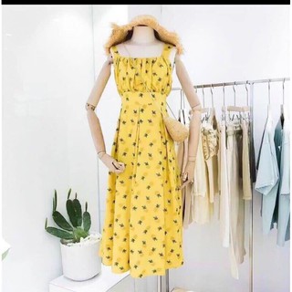 Đầm 2 dây dáng xòe
