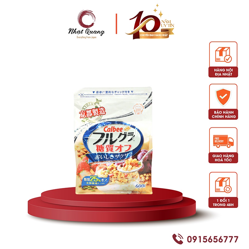 Ngũ cốc Calbee màu trắng 600g