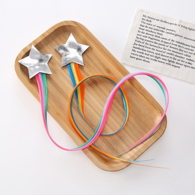 Kẹp tóc phối tóc giả phong cách Hàn Quốc cho bé gái