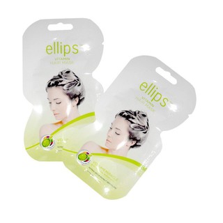 Mặt nạ ủ tóc Ellips Smooth & Shiny dành cho tóc bình thường và tổn thương, hộp 12 gói – Health Pharmacy