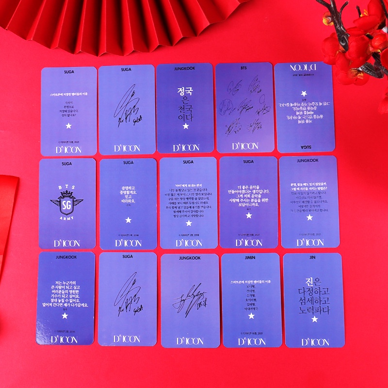 Bộ 101 Thẻ Ảnh Lomo Nhóm Nhạc BTS 2022