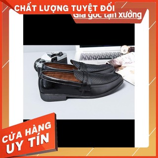 GIÀY LƯỜI NAM- GIÀY LƯỜI DA CÔNG SỞ- DA BÒ THẬT