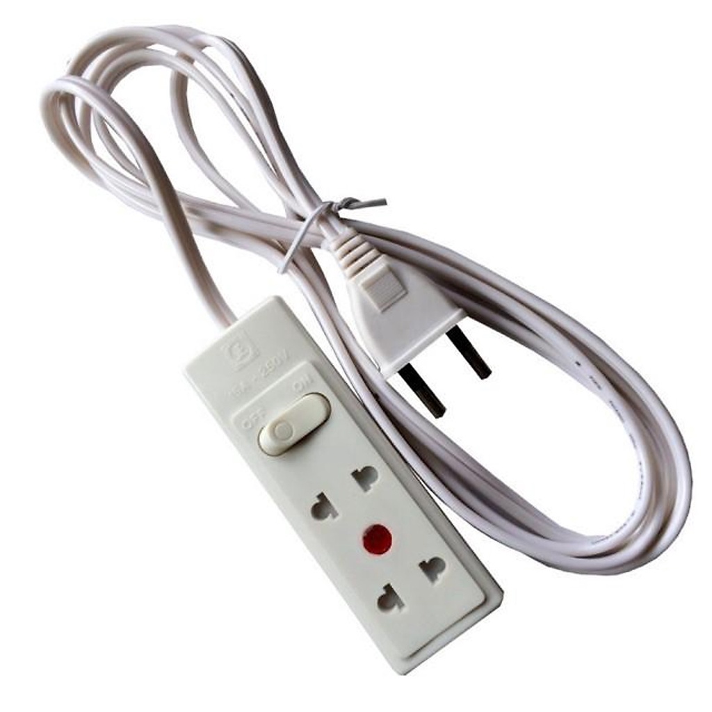 Ổ CẮM CÔNG TẮC CÓ DÂY 10A  TIẾN THÀNH DÂY DÀI 2M5