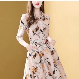 Đầm lụa hoa của T.opshop vnxk