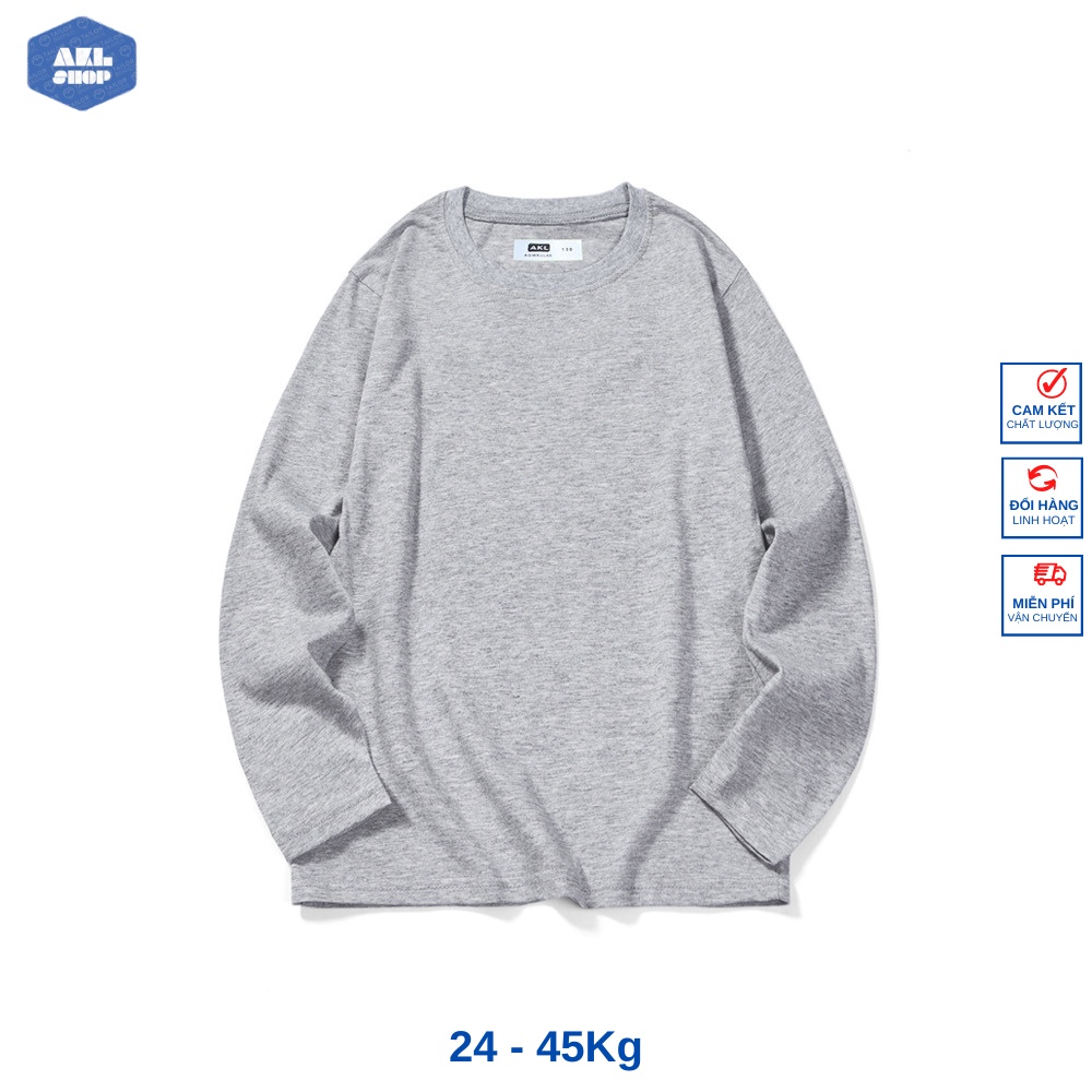 Áo thun dài tay bé trai size đại 24-45kg AKL, áo thu đông cho bé trai hàn Quốc 5 đến 14 tuổi hàng Quảng Châu cao cấp
