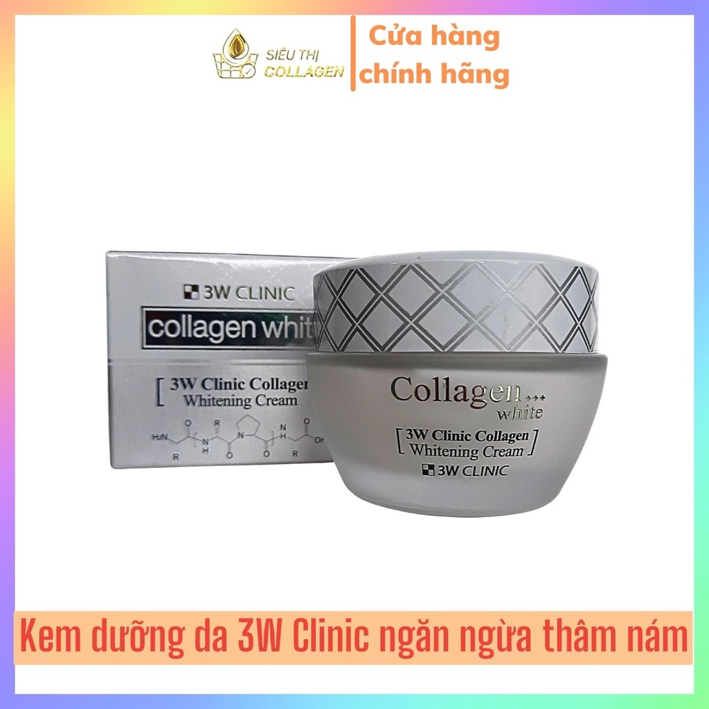 Kem dưỡng da 3W Clinic Collagen White Hàn Quốc hũ 60ml