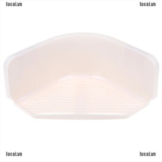 [LUCAI&COD]Suction Cup Corner Shower Shelf Bathroom Shampoo Holder Kitchen Storage Rack