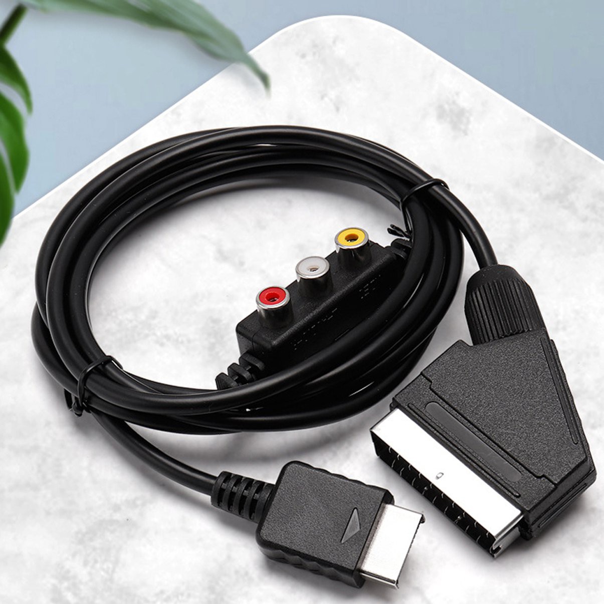Dây Cáp 2 Trong 1 Rgb Scart + Av Rca Dài 1.8m Cho Sega Dreamcast | BigBuy360 - bigbuy360.vn