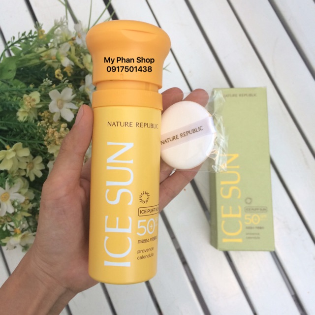 Kem Chống Nắng Dạng Cushion Ice Sun California Aloe Ice Puff Sun 100ml