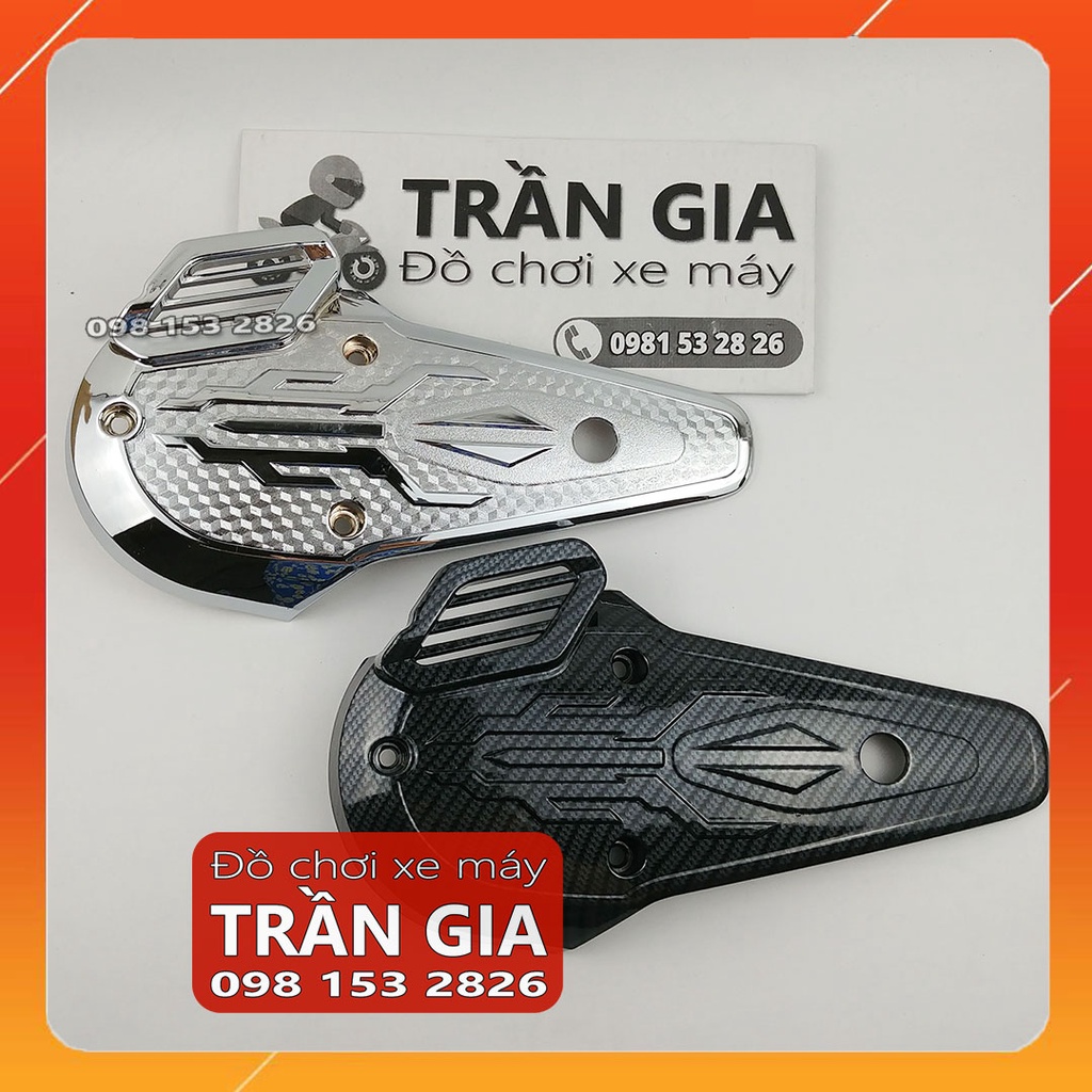 Ốp lốc máy nhỏ xe Sh Mode năm 2020-2021-2022-2023 ốp lốc nồi trước Sh Mo nữ  xi inox cacbon carbon - phụ kiện trang trí