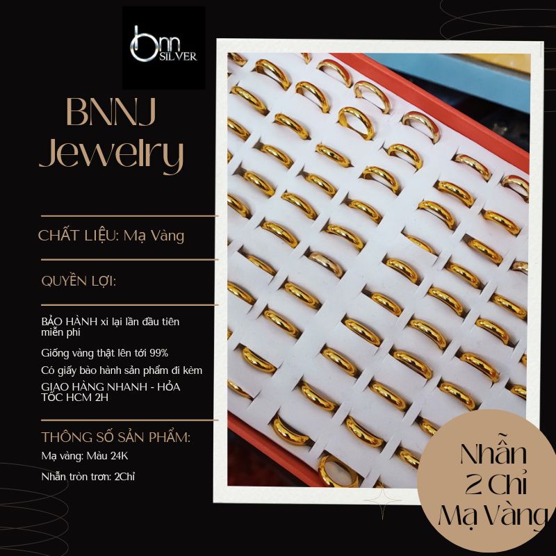 Nhẫn 1 chỉ 2 chỉ 5 chỉ mạ vàng 24k đủ size lớn nhỏ to bự đều có