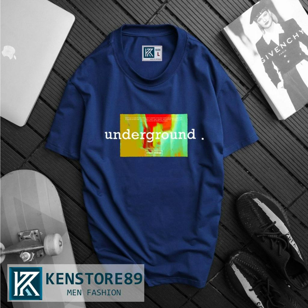 Áo thun nam cổ tròn UNDERGROUND ngắn tay cotton 100% KENSTORE89 ATK033