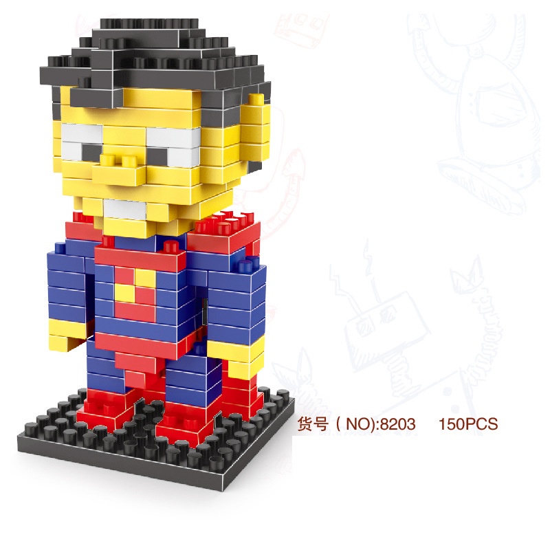 Đồ Chơi LEGO Lắp Ráp Hoạt Hình Bằng Nhựa Cỡ Nhỏ Dễ Thương Cho Bé