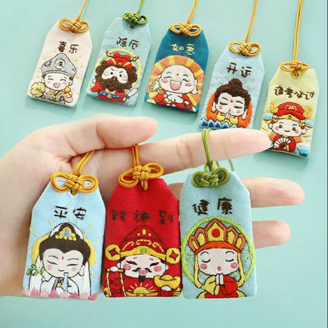 BỘ KIT TỰ LÀM TÚI ƯỚC NGUYỆN OMAMORI ( MẪU CHIBI )