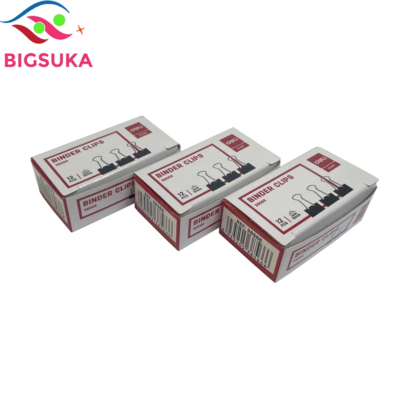 Kẹp bướm giấy Deli nhiều kích cỡ để bàn BIGSUKA