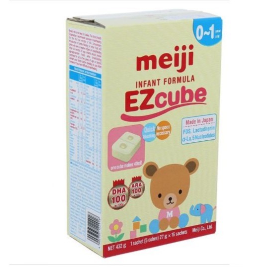 Sữa Meiji 0 (0-1 tuổi) Infant Formula EZcube (16 thanh)